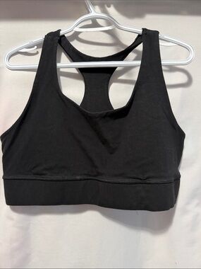 Hanes Black Racerback Sports Bra - Women's Active Comfort